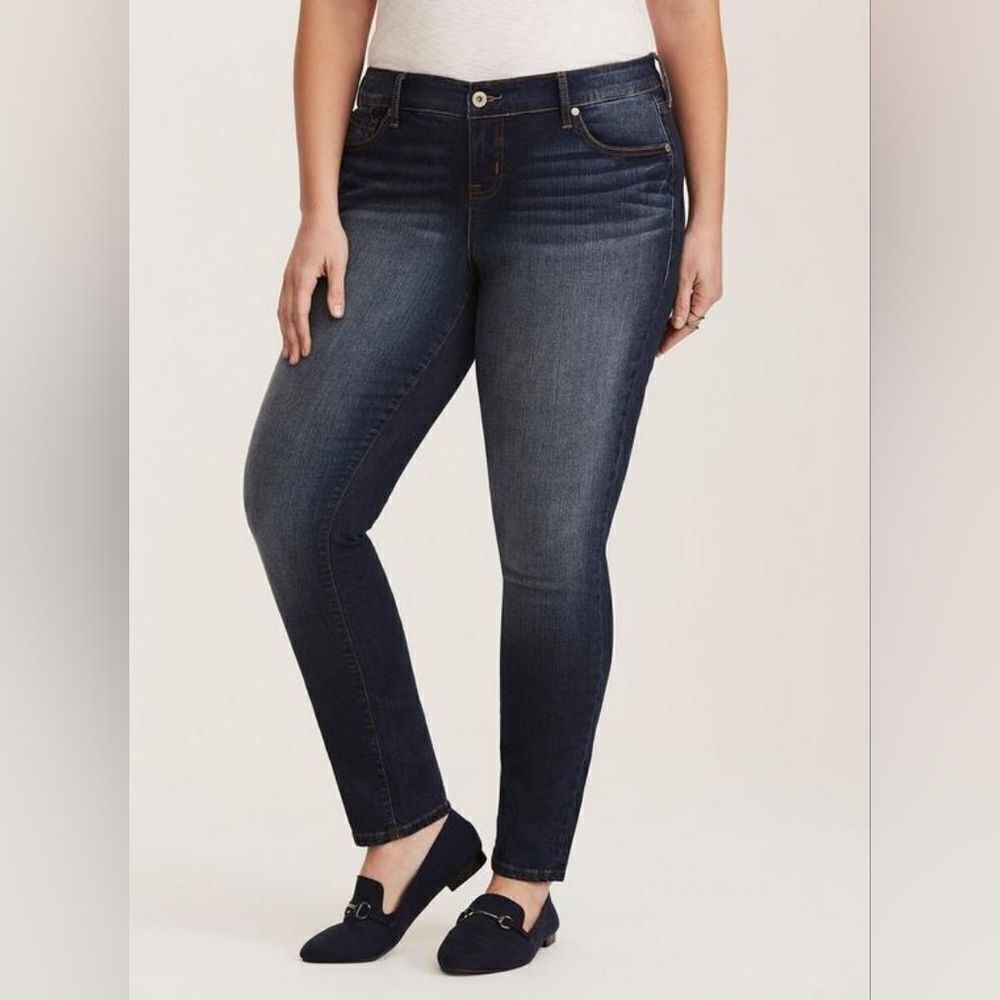 Torrid Denim Skinny Jean Dark Wash Size 12R